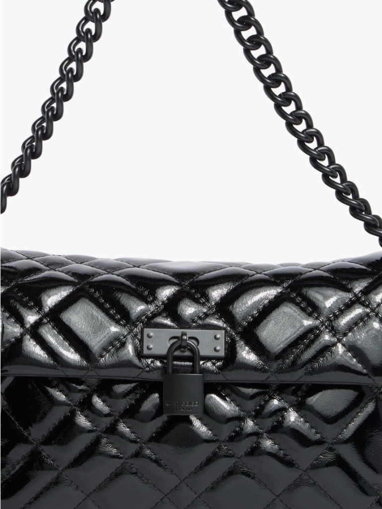 Kurt Geiger London Brixton Lock Drench Leather Bag With Matching Card Case New